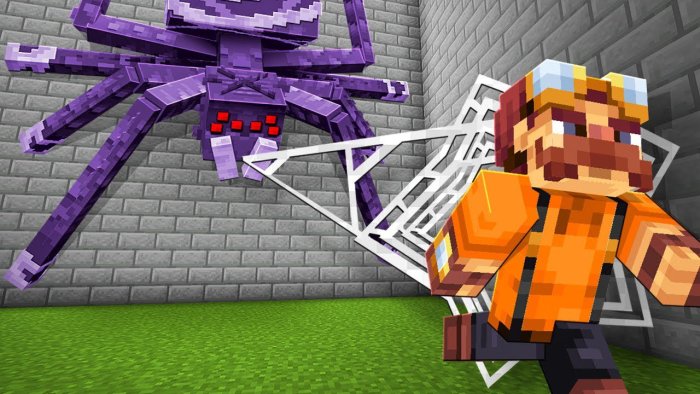 Spiders Produce Webs для Майнкрафт [1.21.5, 1.21.4, 1.21.3]