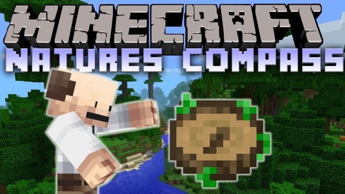 Nature’s Compass для Майнкрафт [1.21.5, 1.21.4, 1.21.3]