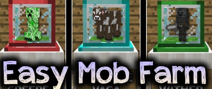 Easy Mob Farm для Майнкрафт [1.21.5, 1.21.4, 1.21.3]