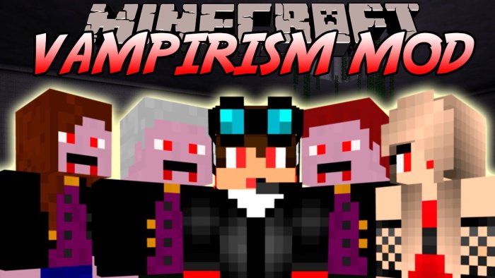 Vampirism для Майнкрафт [1.21.1, 1.21, 1.20.6]