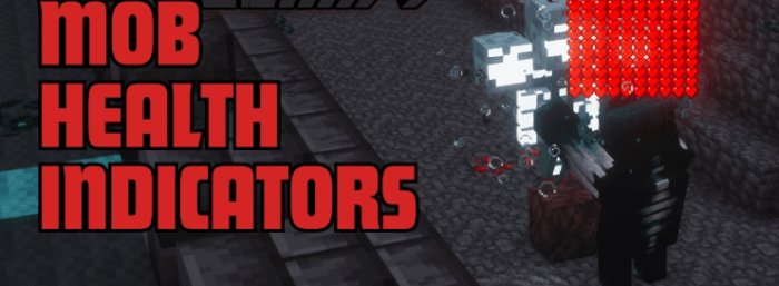 Mob Health Indicators для Майнкрафт [1.21.5, 1.21.4, 1.21.1]