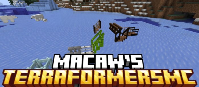 Macaw’s TerraformersMC для Майнкрафт [1.21.4, 1.21.3, 1.21.1]