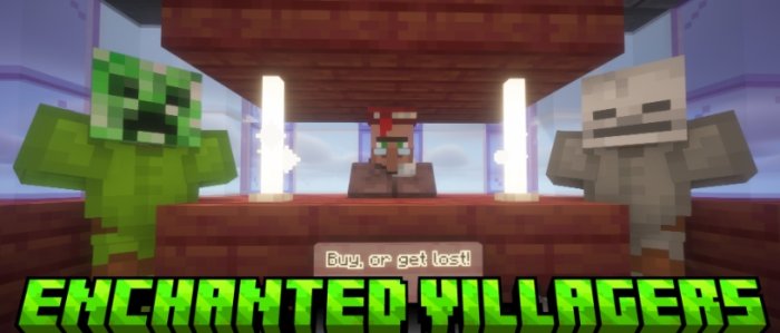 Enchanted Villagers для Майнкрафт [1.21.5, 1.21.4, 1.21.1]