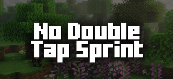 No Double Tap Sprint для Майнкрафт [1.21.4, 1.20.4, 1.20.1]