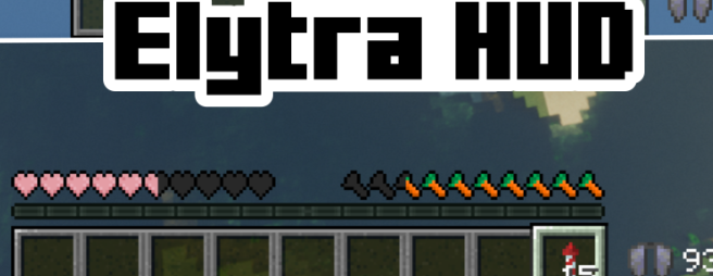 Elytra HUD для Майнкрафт [1.21.5, 1.21.1, 1.21]