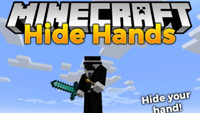 Hide Hands для Майнкрафт [1.21.7, 1.21.6, 1.21.5]