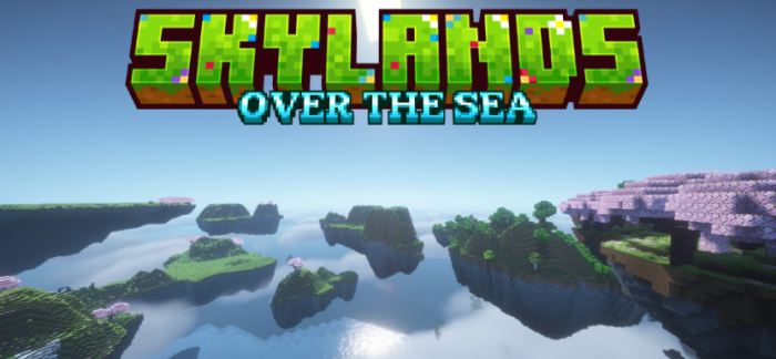 Skylands Over The Sea для Майнкрафт [1.21.8, 1.21.7]