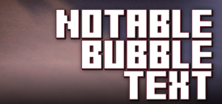 Notable Bubble Text для Майнкрафт [1.21.4, 1.21.1, 1.21]