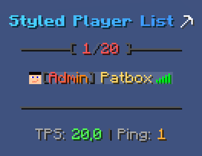 Styled Player List для Майнкрафт [1.21.10, 1.21.9, 1.21.8]