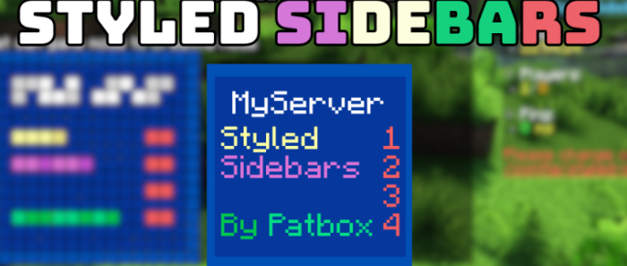 Styled Sidebars для Майнкрафт [1.21.10, 1.21.9, 1.21.8]