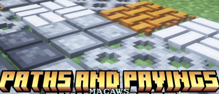 Macaw’s Paths and Pavings для Майнкрафт [1.21.11, 1.21.10, 1.21.9]