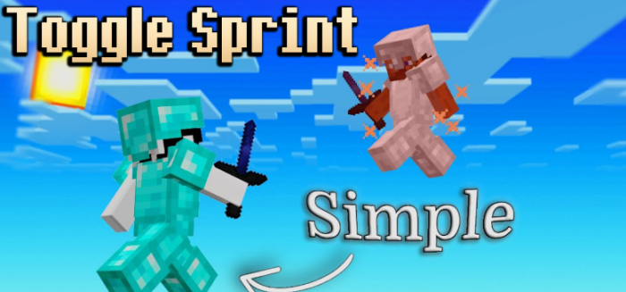 Toggle Sprint для Майнкрафт [1.21.11, 1.21.10, 1.21.9]