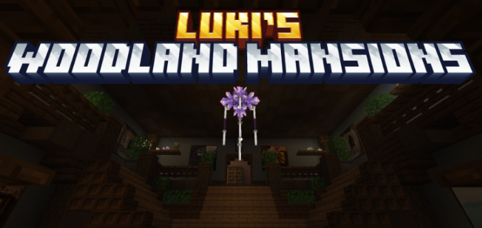 Lukis Woodland Mansions для Майнкрафт [1.21.11, 1.21.10, 1.21.9]