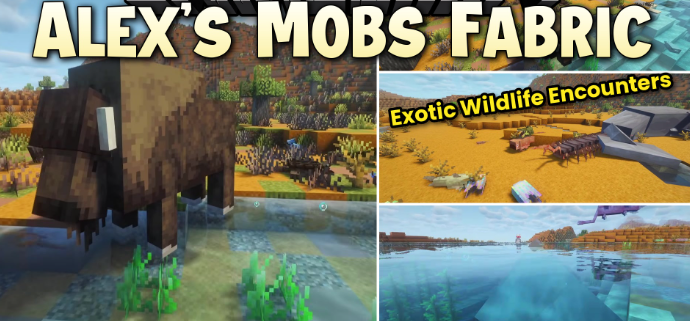 Alex’s Mobs Fabric для Майнкрафт [26.2, 26.1.2, 26.1.1]