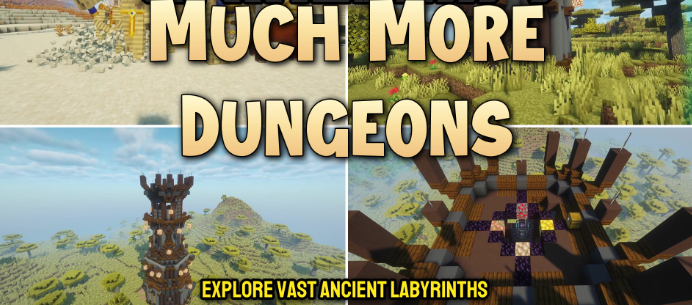 Much More Dungeons для Майнкрафт [26.1.2, 26.1.1, 26.1]