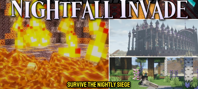 Nightfall Invade для Майнкрафт [1.20.1, 1.20]