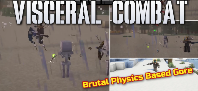 Visceral Combat для Майнкрафт [1.21.11, 1.21.10, 1.21.9]