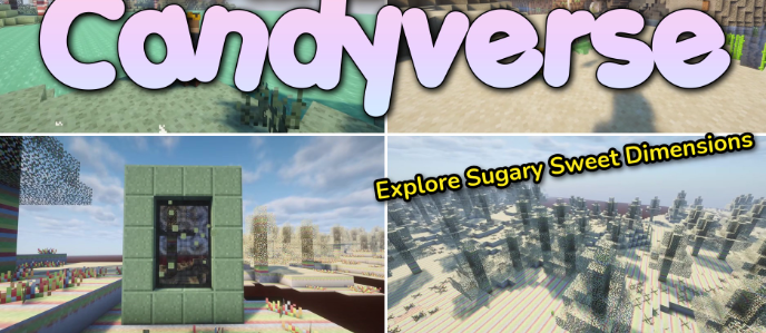 Candyverse для Майнкрафт [26.1.2, 26.1.1, 26.1]