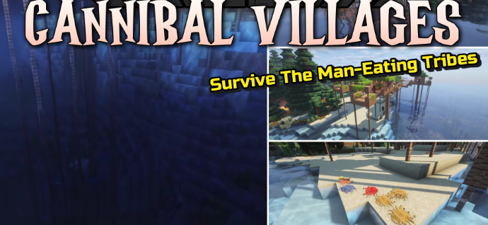 Cannibal Villages для Майнкрафт [1.20.6, 1.20.5, 1.20.4]