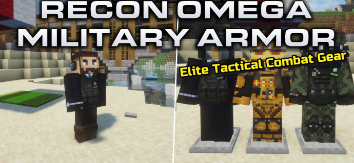 Recon Omega Military Armor для Майнкрафт [1.20.1, 1.20]