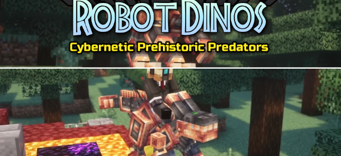 Robot Dinos для Майнкрафт [1.21.1, 1.21]