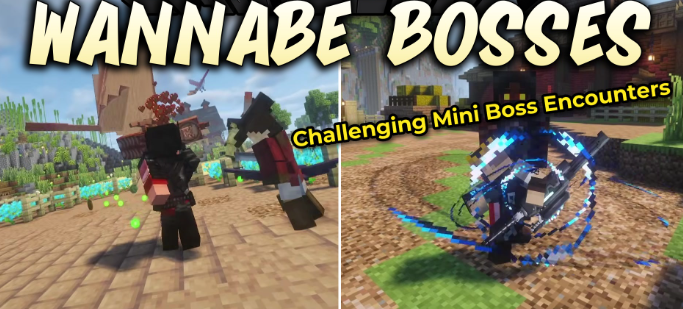 Wannabe Bosses для Майнкрафт [1.20.1, 1.20]