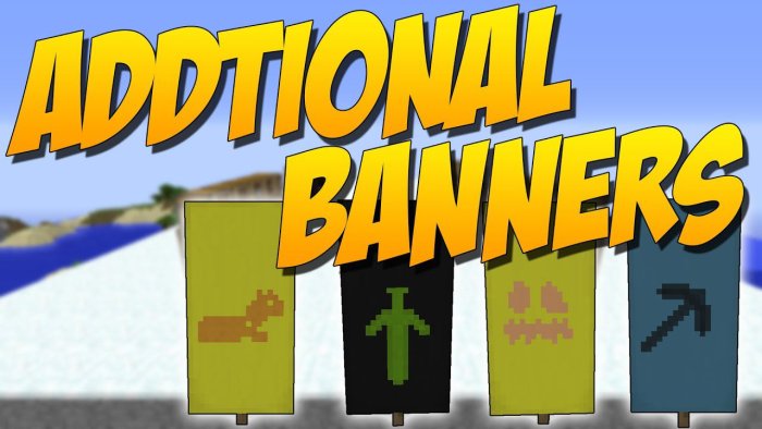 Additional Banners для Майнкрафт [26.1.2, 26.1.1, 26.1]