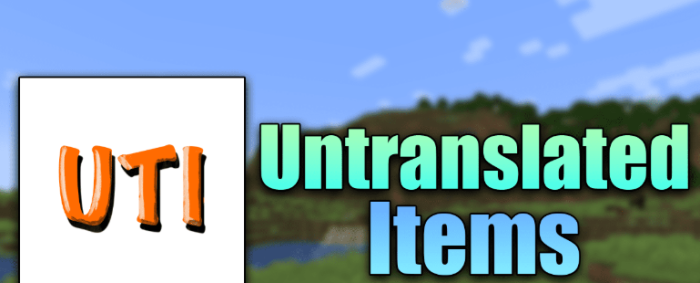 Untranslated Items для Майнкрафт [26.1.2, 26.1.1, 26.1]