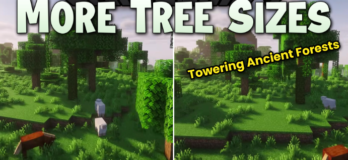 More Tree Sizes для Майнкрафт [1.21.1, 1.21, 1.20.1]