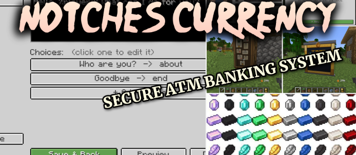 Notches Currency для Майнкрафт [1.21.1, 1.21]