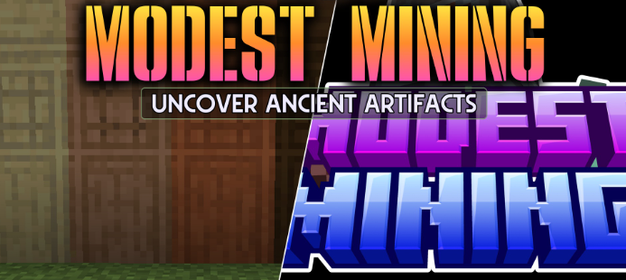 Modest Mining для Майнкрафт [1.21.1, 1.21, 1.20.1]