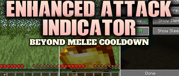 Enhanced Attack Indicator для Майнкрафт [26.2, 26.1.2]