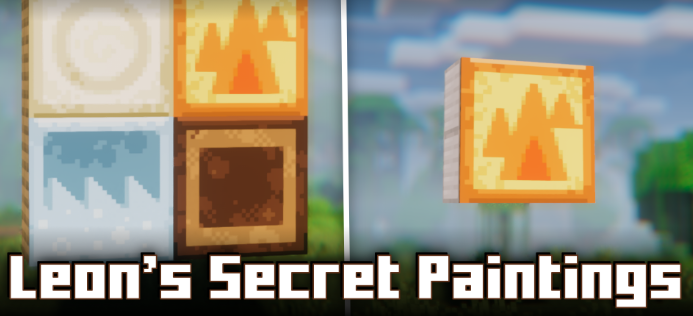 Leon’s Secret Paintings для Майнкрафт [26.1.2, 26.1.1, 26.1]