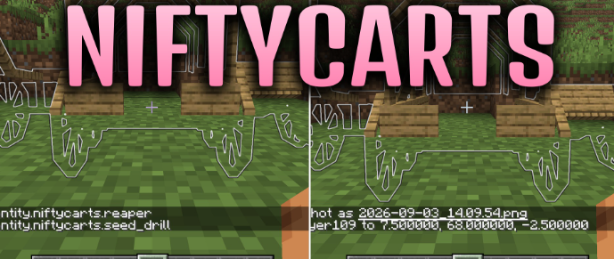 NiftyCarts для Майнкрафт [26.2, 26.1.2]