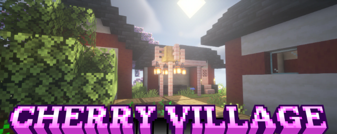 Cherry Village для Майнкрафт [26.3, 26.2, 26.1.2]
