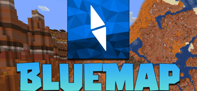 BlueMap для Майнкрафт [26.3, 26.2, 26.1.2]